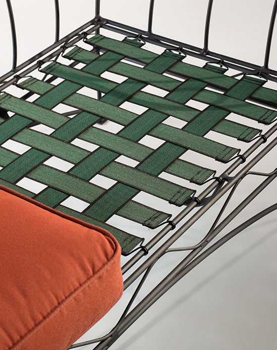 The garden sofa details